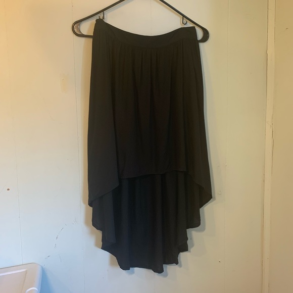 Mossimo Supply Co. Black Women's High-Low Skirt Flowy size Small/Petite - Picture 13 of 16